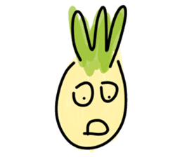 Pineapple face - funny smiley sticker sticker #15688161