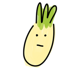 Pineapple face - funny smiley sticker sticker #15688162
