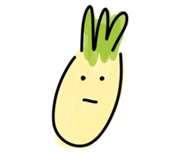 Pineapple face - funny smiley sticker sticker #15688162