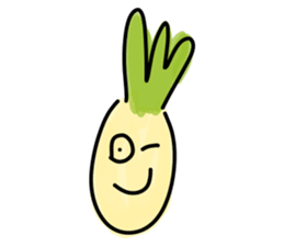 Pineapple face - funny smiley sticker sticker #15688163