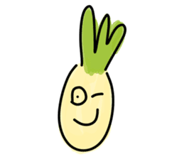 Pineapple face - funny smiley sticker sticker #15688163