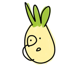 Pineapple face - funny smiley sticker sticker #15688168