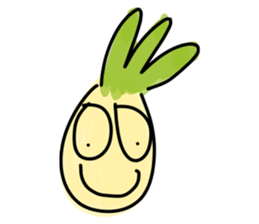 Pineapple face - funny smiley sticker sticker #15688171