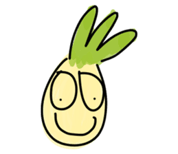 Pineapple face - funny smiley sticker sticker #15688171