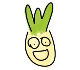 Pineapple face - funny smiley sticker sticker #15688174