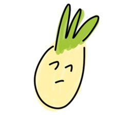 Pineapple face - funny smiley sticker sticker #15688175