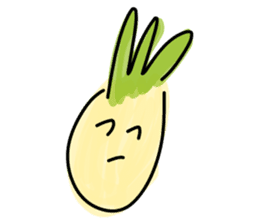 Pineapple face - funny smiley sticker sticker #15688175
