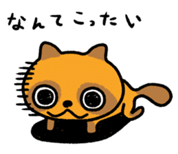 Cheeky raccoon dog Small owl sticker #15688409