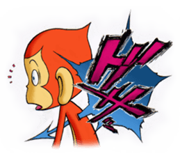 Kiki-saru sticker #15688459