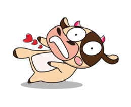 Love of an Dairy Cow Animated sticker #15689651
