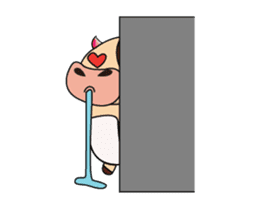 Love of an Dairy Cow Animated sticker #15689655