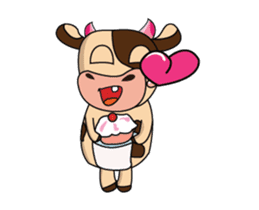 Love of an Dairy Cow Animated sticker #15689658