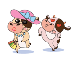 Love of an Dairy Cow Animated sticker #15689659