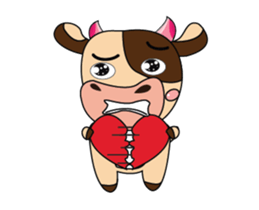 Love of an Dairy Cow Animated sticker #15689660