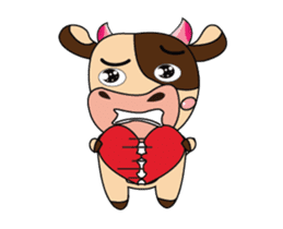 Love of an Dairy Cow Animated sticker #15689660