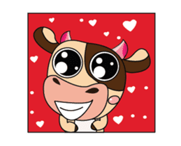 Love of an Dairy Cow Animated sticker #15689662
