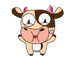 Love of an Dairy Cow Animated sticker #15689663