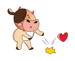 Love of an Dairy Cow Animated sticker #15689664