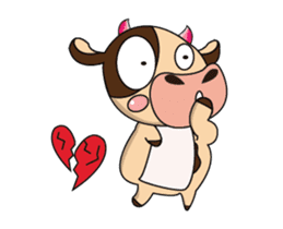 Love of an Dairy Cow Animated sticker #15689666
