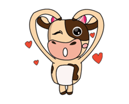 Love of an Dairy Cow Animated sticker #15689667