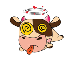 Love of an Dairy Cow Animated sticker #15689669