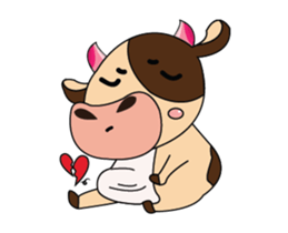 Love of an Dairy Cow Animated sticker #15689671