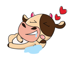 Love of an Dairy Cow Animated sticker #15689673