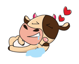 Love of an Dairy Cow Animated sticker #15689673