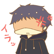 a boy at a rebellious age sticker #15689687