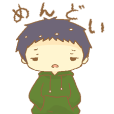 a boy at a rebellious age sticker #15689695