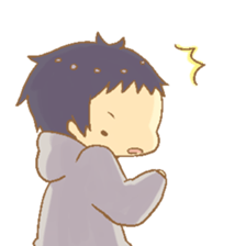 a boy at a rebellious age sticker #15689707