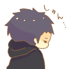 a boy at a rebellious age sticker #15689709