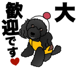 COO-chan 2 : Black Toy Poodle sticker #15690283