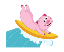 Summer Time: The Plump Pink Animated sticker #15690572