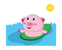 Summer Time: The Plump Pink Animated sticker #15690574