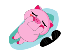 Summer Time: The Plump Pink Animated sticker #15690577