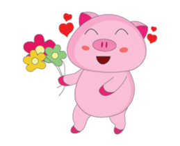 Summer Time: The Plump Pink Animated sticker #15690578