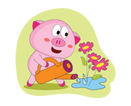 Summer Time: The Plump Pink Animated sticker #15690581