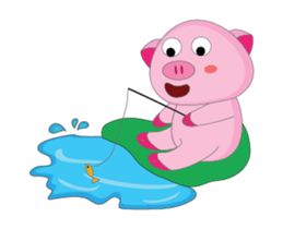 Summer Time: The Plump Pink Animated sticker #15690582