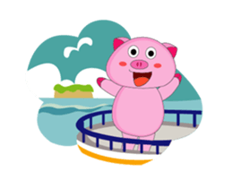 Summer Time: The Plump Pink Animated sticker #15690590