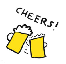 Drinking phrases1 sticker #15690884