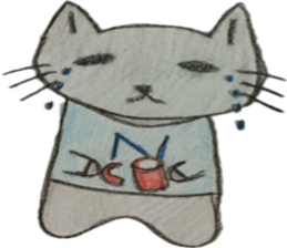 Cat's Blue-chan sticker #15690914