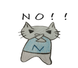 Cat's Blue-chan sticker #15690922