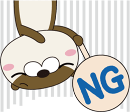 Otter wearing panther pants. sticker #15692891