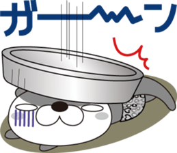 Otter wearing panther pants. sticker #15692896