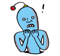 Ugly alien 4 sticker #15693657