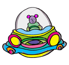 Ugly alien 4 sticker #15693677