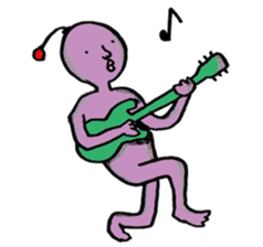 Ugly alien 4 sticker #15693679