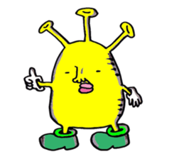 Ugly alien 4 sticker #15693680