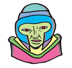 Ugly alien 4 sticker #15693688